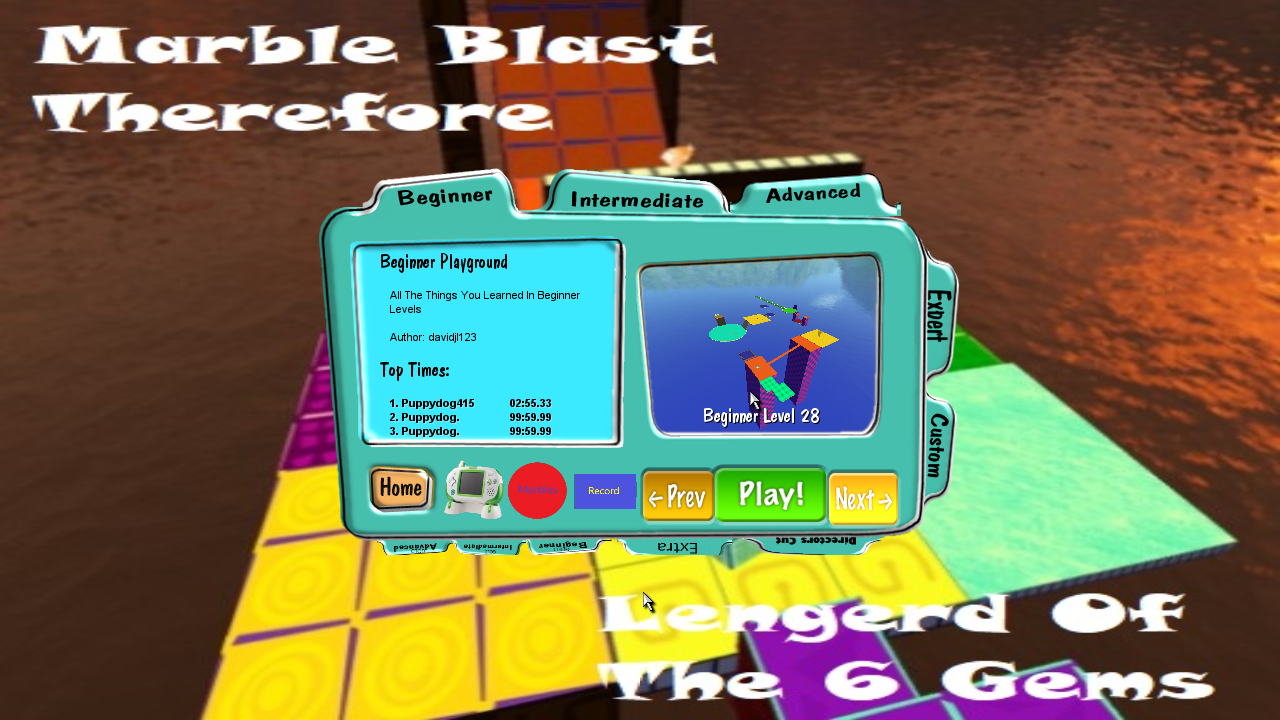 Marble Blast Therefore
